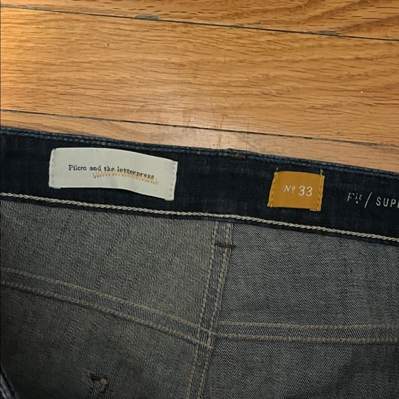 Pilcro Dark Blue Flare Jeans - Picture 5 of 11